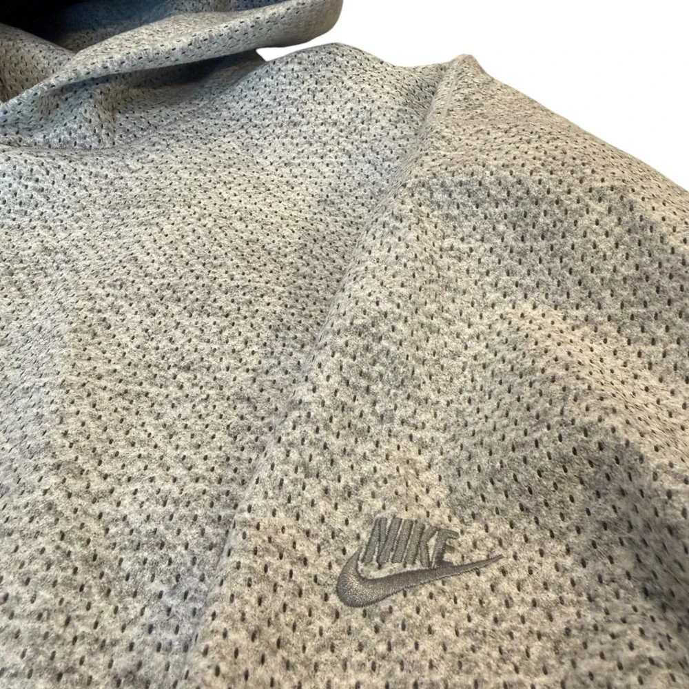 Nike Tech Pack Therma-FIT ADV Hoodie Mens XL Grey Textured Oversized Sweatshirt